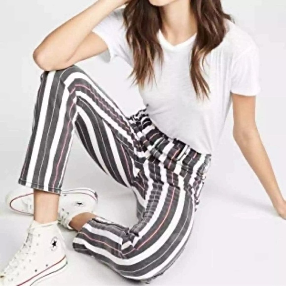 FRAME Le Sylvie Slender Straight Jeans – Sano Stripe – Size 32 - Picture 2 of 16